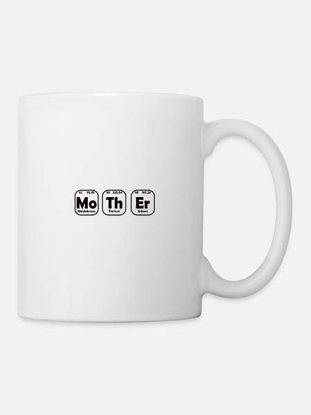 Mother Chemie Periodensystem - Tasse - Weiß