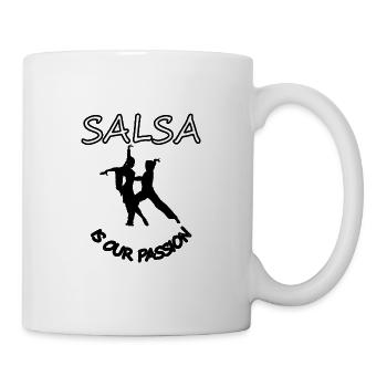 Salsa tanzen Salsa Tänzer Tänzerin Tanzpaar Tanz - Tasse - Weiß - Rechts