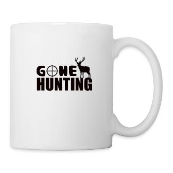 Gone Hunting - Deer Hunting T-shirt - Tasse - Weiß - Rechts
