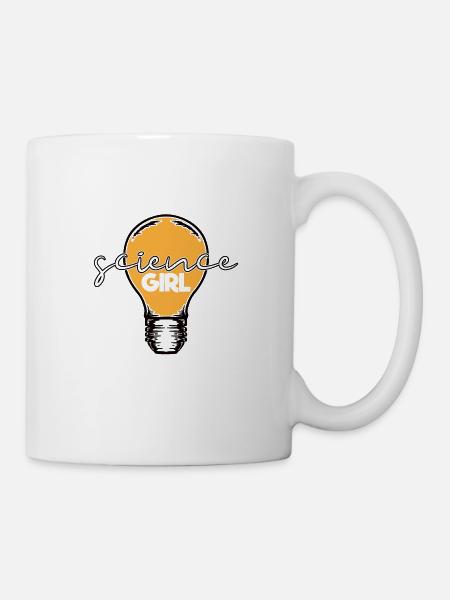 Wissenschaft ist für Mädchen Forschung Frauen Nerd - Tasse - Weiß