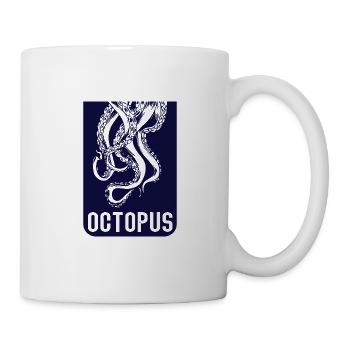 Oktopus Tintenfisch Kraken Kalmar - Tasse - Weiß - Rechts