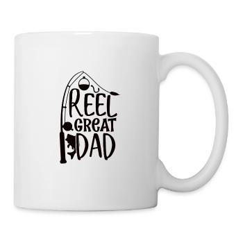 Pêcheur père et fils papa fête des pères pêcher pêche - Mug blanc - blanc - Droite