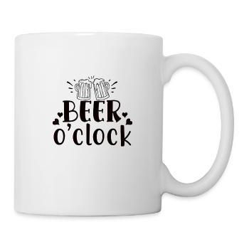 Beer o'clock - Tasse - Weiß - Rechts