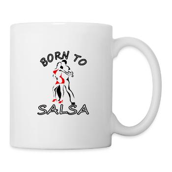 Salsa tanzen Salsa-Tänzer ich liebe Salsa Geschenk - Tasse - Weiß - Rechts