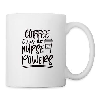 Coffee gives me nurse superpower - Mug - white - Right