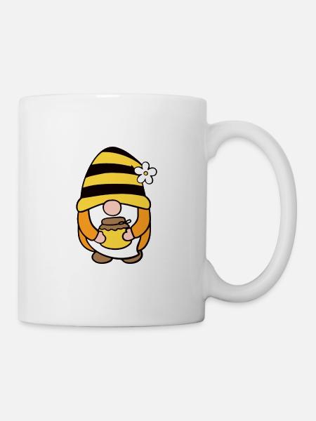 Bienen Gnom Imker Honig Bienenzüchter Lustig - Tasse - Weiß