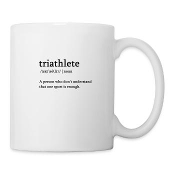 Triathlet Definition Lexikon Triathlon Geschenk - Tasse - Weiß - Rechts