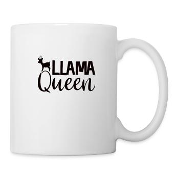 Lama Geschenk Lamas Tiere Llama Königin Lady - Tasse - Weiß - Rechts