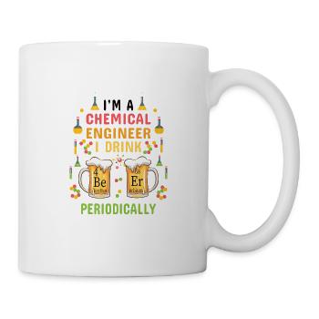 Chemieingenieur Bier trinken Chemiker Chemie Labor - Tasse - Weiß - Rechts