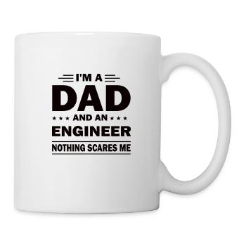 Ingenieur Vater Vatertag Papa Bester daddy - Tasse - Weiß - Rechts