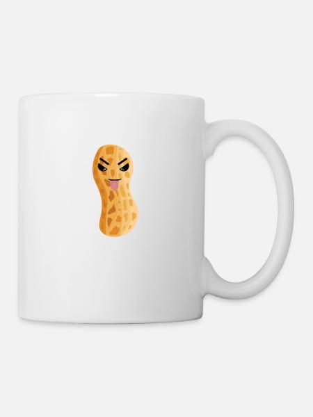Cacahuètes cacahuètes Noix Noix - Mug blanc - blanc
