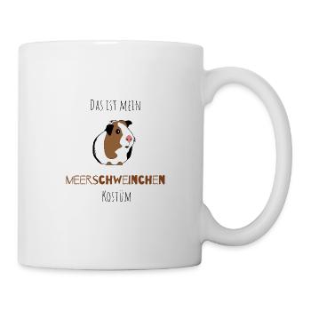 Meerschweinchen Kostüm - Tasse - Weiß - Rechts