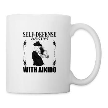 Aïkido entraîner Aïkido entraîneur de proverbes de cadeau - Mug blanc - blanc - Droite