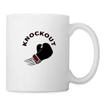boxen Boxer Boxhandschuhe starker Mann Geschenk - Tasse - Weiß - Rechts