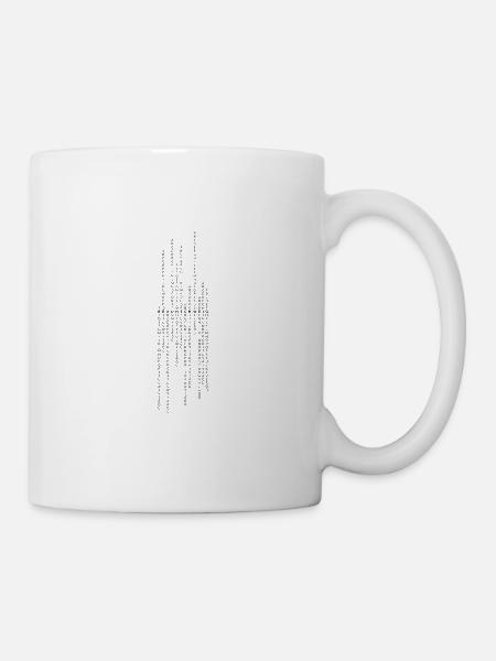 Braunschweig vertikal - Tasse - Weiß