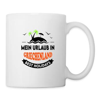 Urlaub Ferien Reise GRIECHENLAND - Tasse - Weiß - Rechts
