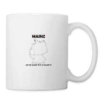 Mainz Carte - Mug blanc - blanc - Droite