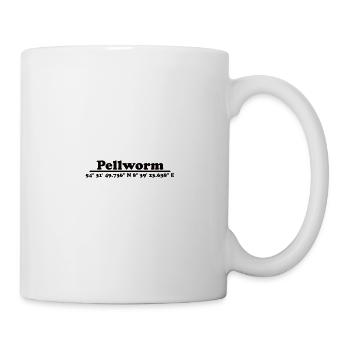 Pellworm Koordinaten - Tasse - Weiß - Rechts