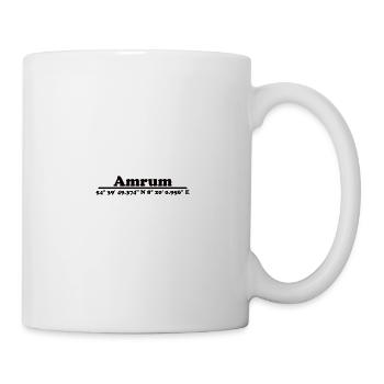 Coordonnées amrum - Mug blanc - blanc - Droite