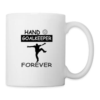 Pour toujours handball gardien de handball jouer sport - Mug blanc - blanc - Droite
