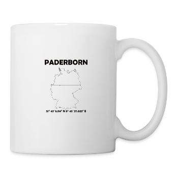 Paderborn Carte - Mug blanc - blanc - Droite