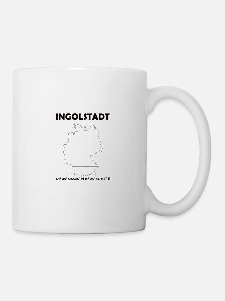 Ingolstadt Karte - Tasse - Weiß