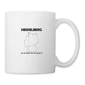 Heidelberg Karte - Tasse - Weiß - Rechts