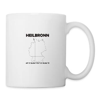 Heilbronn Karte - Tasse - Weiß - Rechts