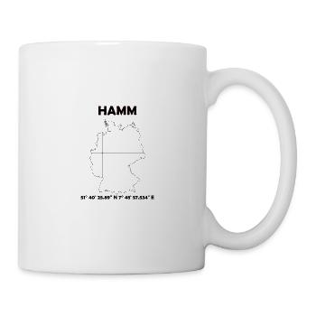 Hamm Karte - Tasse - Weiß - Rechts