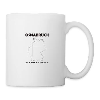 Osnabrück Karte - Tasse - Weiß - Rechts