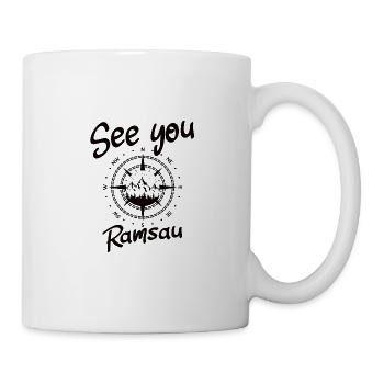 Ramsau Skifahren Berg Snowboarden - Tasse - Weiß - Rechts