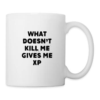 Ce qui ne me tue pas me donne de l’xp - Mug blanc - blanc - Droite