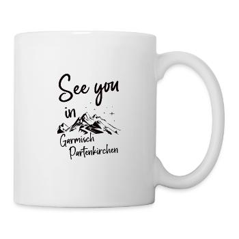 Garmisch Partenkirchen Skiing Mountain Snowboarding - Mug - white - Right