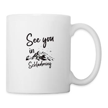 Schladming Ski Mountain Snowboard Autriche - Mug blanc - blanc - Droite