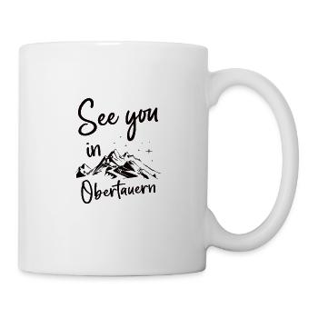 Obertauern Skifahren Berg Snowboarden Österreich - Tasse - Weiß - Rechts