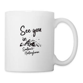 Saalbach-Hinterglemm Ski Snowboarden Österreich - Tasse - Weiß - Rechts