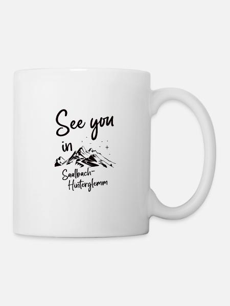 Saalbach-Hinterglemm Ski Snowboarden Österreich - Tasse - Weiß