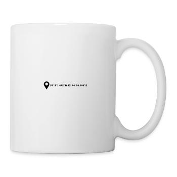 Coordonnées de Dresde - Mug blanc - blanc - Droite