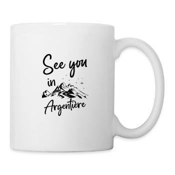 Argentière France randonnée et ski - Mug blanc - blanc - Droite