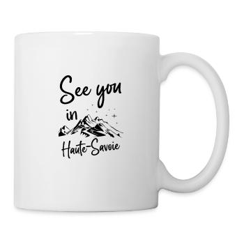 Haute-Savoie Frankreich wandern und Ski fahren - Tasse - Weiß - Rechts