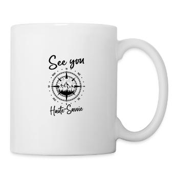 Haute-Savoie Frankreich wandern und Ski fahren - Tasse - Weiß - Rechts