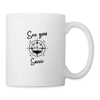 Savoie Frankreich wandern und Ski fahren - Tasse - Weiß - Rechts
