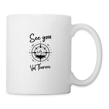 Val Thorens France randonnée et ski - Mug blanc - blanc - Droite
