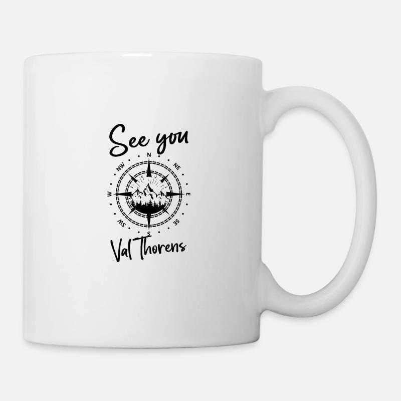 Val Thorens France randonnée et ski - Mug blanc - blanc