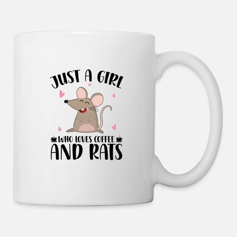 Ratte - Tasse - Weiß
