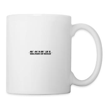 Esslingen am Neckar Koordinaten - Tasse - Weiß - Rechts