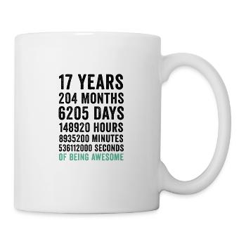 Anniversaire 17 ans d’être génial - Mug blanc - blanc - Droite