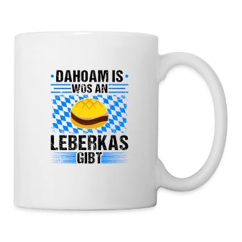 Bayern Flagge Leberkas - Tasse - Weiß - Rechts