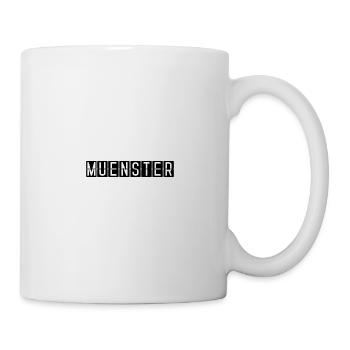 Münster Flughafentafel - Tasse - Weiß - Rechts