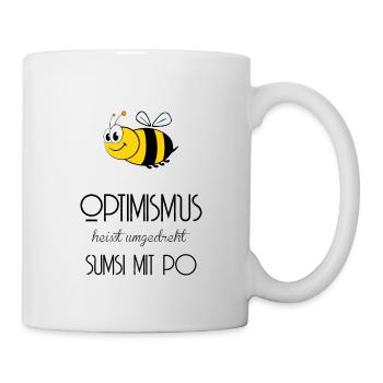 Biene - Optimismus - Sumsi mit Po - Tasse - Weiß - Rechts